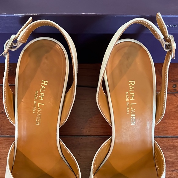 Ralph Lauren cap toe sling back - Picture 4 of 10